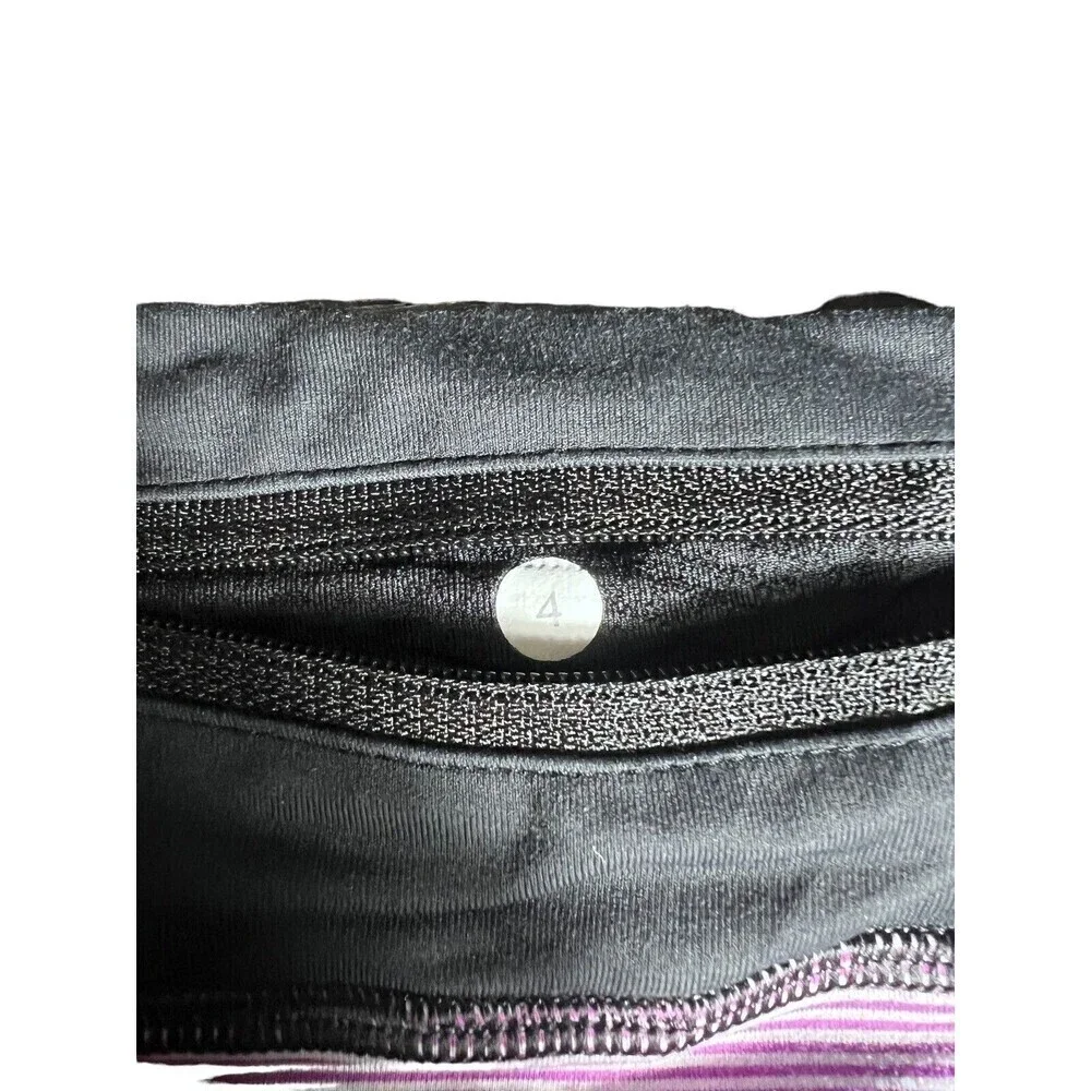 Lululemon Biker Shorts 11” Black Purple 4